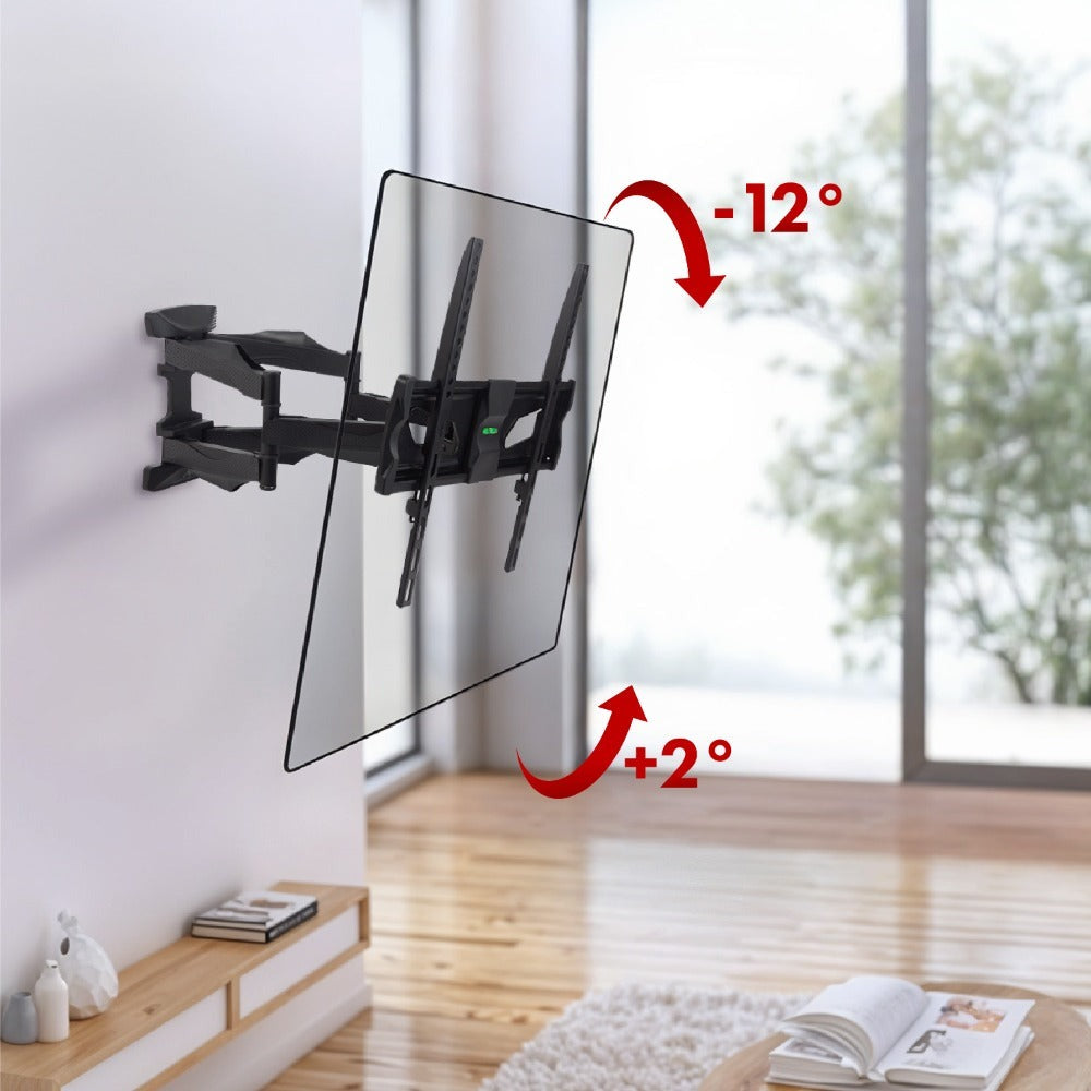 Soporte de TV Universal de 26-70 Pulgadas Maclean MC-781 Negro Hasta 45Kg
