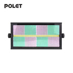 POLET 200W LEDRGBW 4 en 1 luz estroboscópica con partición 8+8 blanca 8000K DMX512 superbrillante para DJ, lavado, bodas, bar, efectos de iluminación escénica estroboscópica para fiestas, clubes y espectáculos
