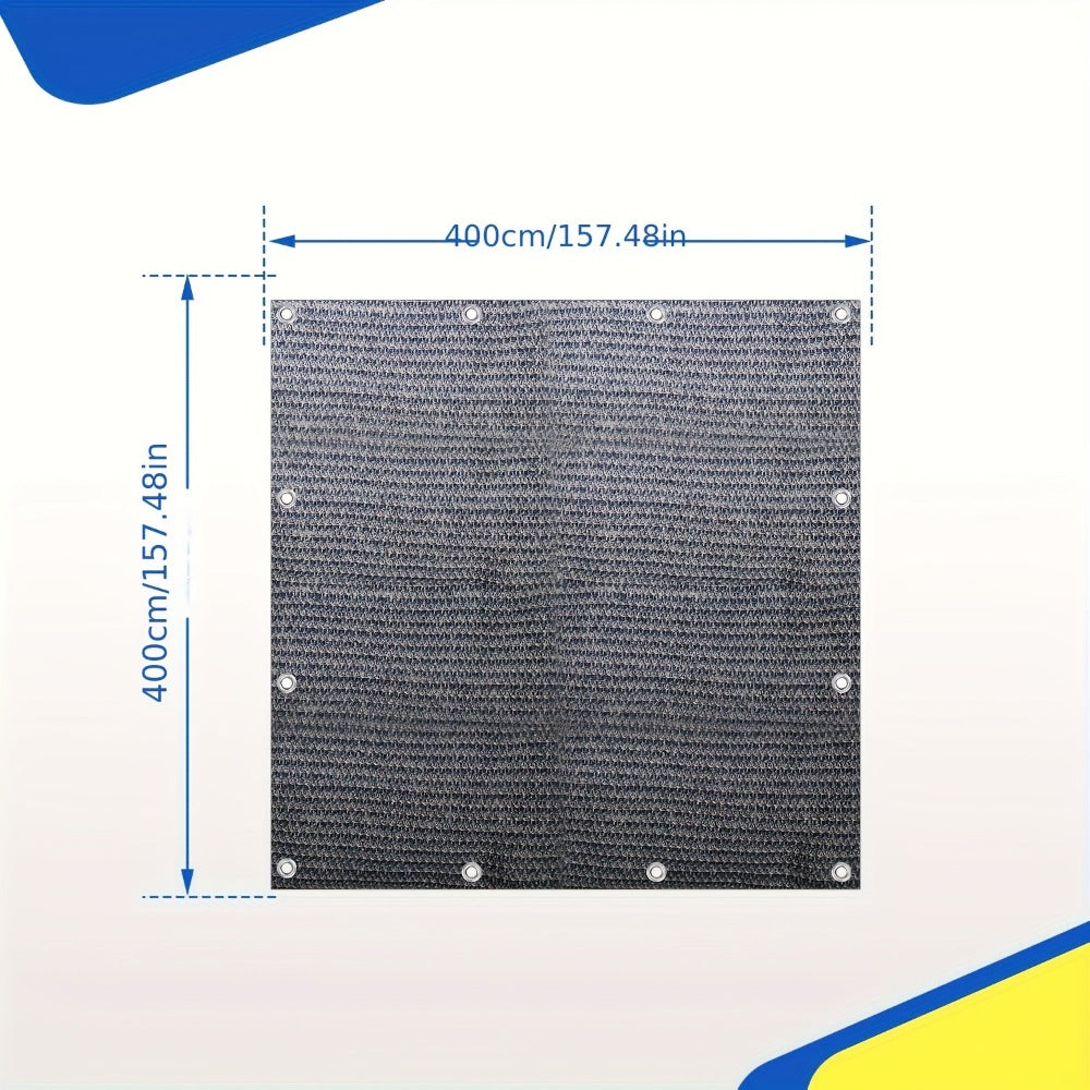 Colchoneta de Camping de Alta Calidad - Transpirable - Antideslizante - Gris Azulado - con 12 Agujeros, 13 Estacas y Bolsa de Transporte - 250/300/350/400/500/550/600Cm