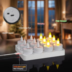 Velas de té LED sin llama con mando a distancia | Bodas, fiestas y decoración del hogar