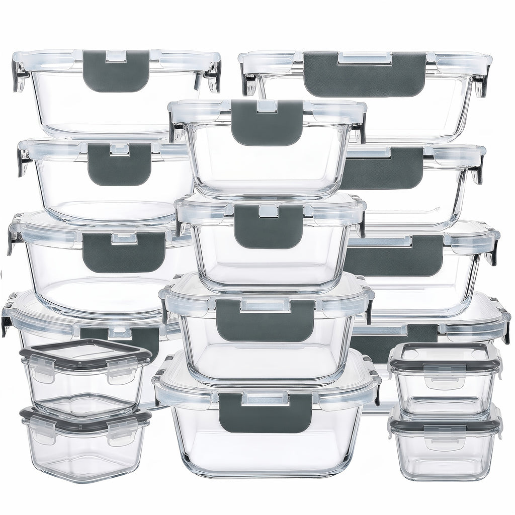 Pack de 24 (12 Tazones + 12 Tapas) Bandeja para Dulces con Tapa Sellada, Tarro para Caramelos, Apto para Microondas y Lavavajillas, Regalo Familiar para Fiestas, Bento Box para Almuerzo