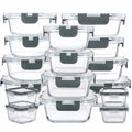 Pack de 24 (12 Tazones + 12 Tapas) Bandeja para Dulces con Tapa Sellada, Tarro para Caramelos, Apto para Microondas y Lavavajillas, Regalo Familiar para Fiestas, Bento Box para Almuerzo