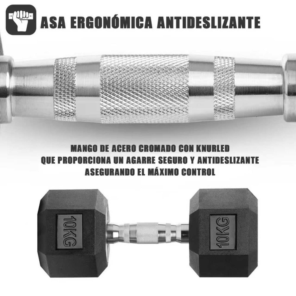 Mancuernas de hierro macizo, juego de mancuernas hexagonales de hierro fundido, con pesos de 2,5 kg, 5 kg, 7,5 kg, 10 kg, 12,5 kg, 15 kg, 20 kg y 25 kg, adecuados para entrenamientos en casa y en el gimnasio, ideales para el entrenamiento de brazos, yoga