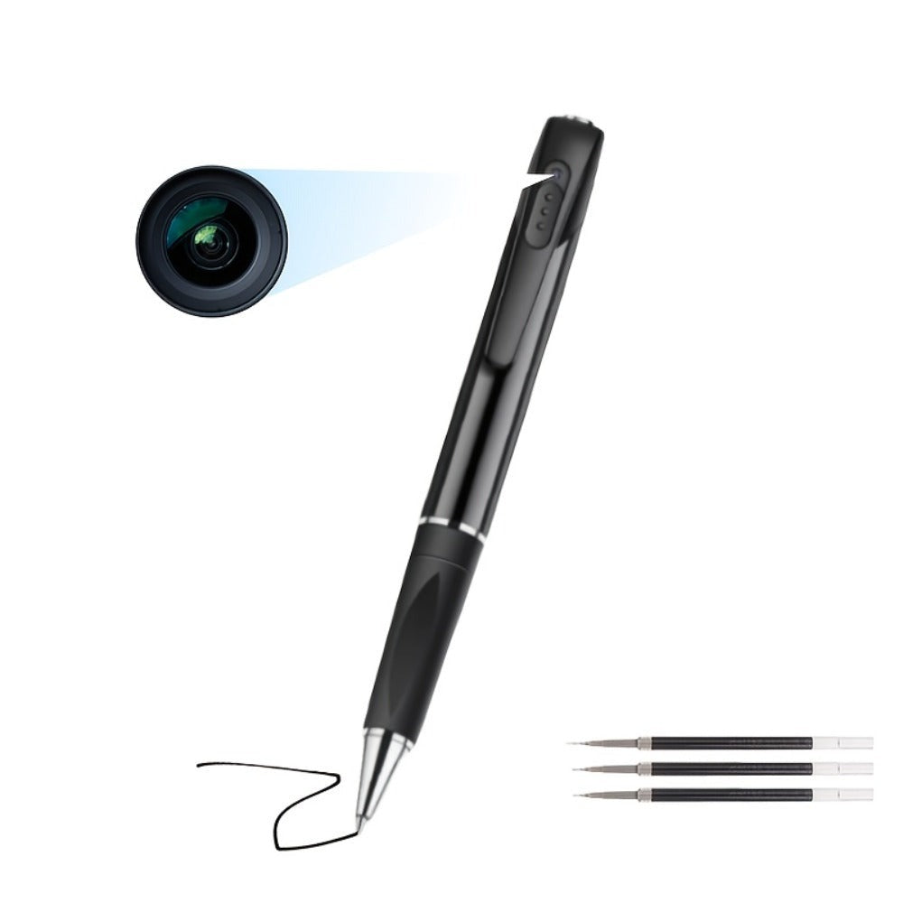 Grabadora de Video Inteligente con Cámara en Forma de Bolígrafo 1080P, Batería Portátil Integrada, Detección de Movimiento AI, Larga Autonomía, Grabación de Reuniones y Conferencias, Compatible hasta Tarjeta SD de 256G