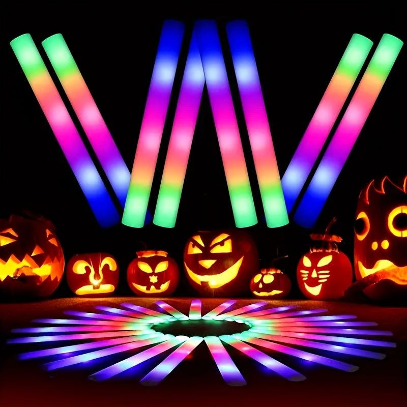 Paquete de 100 barras luminosas de 3 LED de 35.05 cm para decoración de fiestas y recuerdos de boda, barras artesanales duraderas multiusos a granel para manualidades, barras de luz LED con 3 modos intermitentes en la oscuridad, perfectas para reuniones n