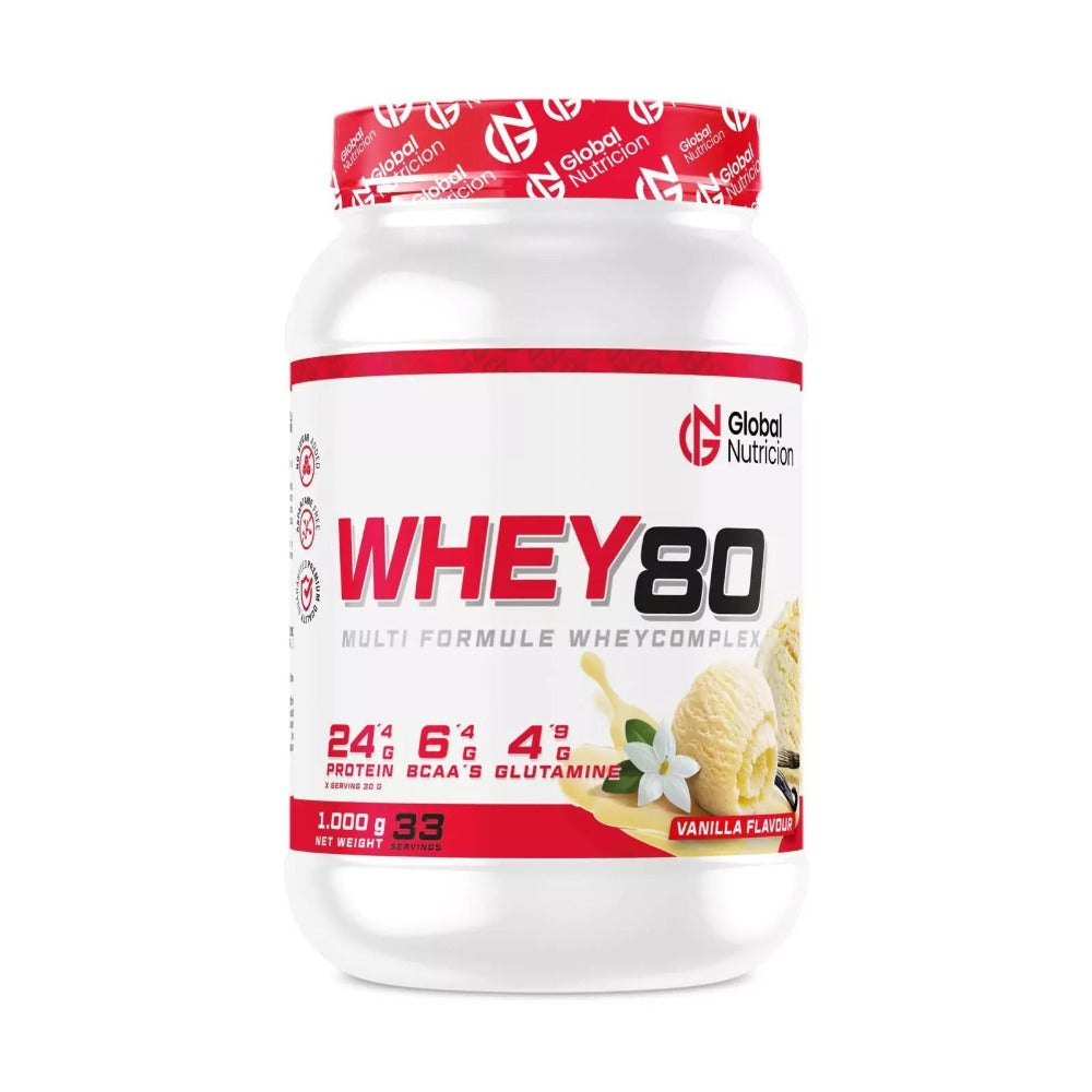 Whey Protein 80% – Proteína de Suero para Entrenamiento y Recuperación – 1 kg