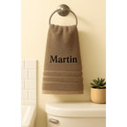 Toalla de baño personalizada con nombre, hermosamente bordado, toalla personalizada con nombre, toalla de baño