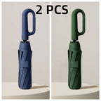 1 y 2 Especificaciones Opcionales, Paraguas Plegable con Hebilla Totalmente Automática, y Protección Solar, Adecuado Tanto para Hombres Como para Mujeres, Paraguas de Viaje, Con un Diámetro de 106cm/41.2 pulgadas Cuando Está Abierto, Robusto y Duradero, P