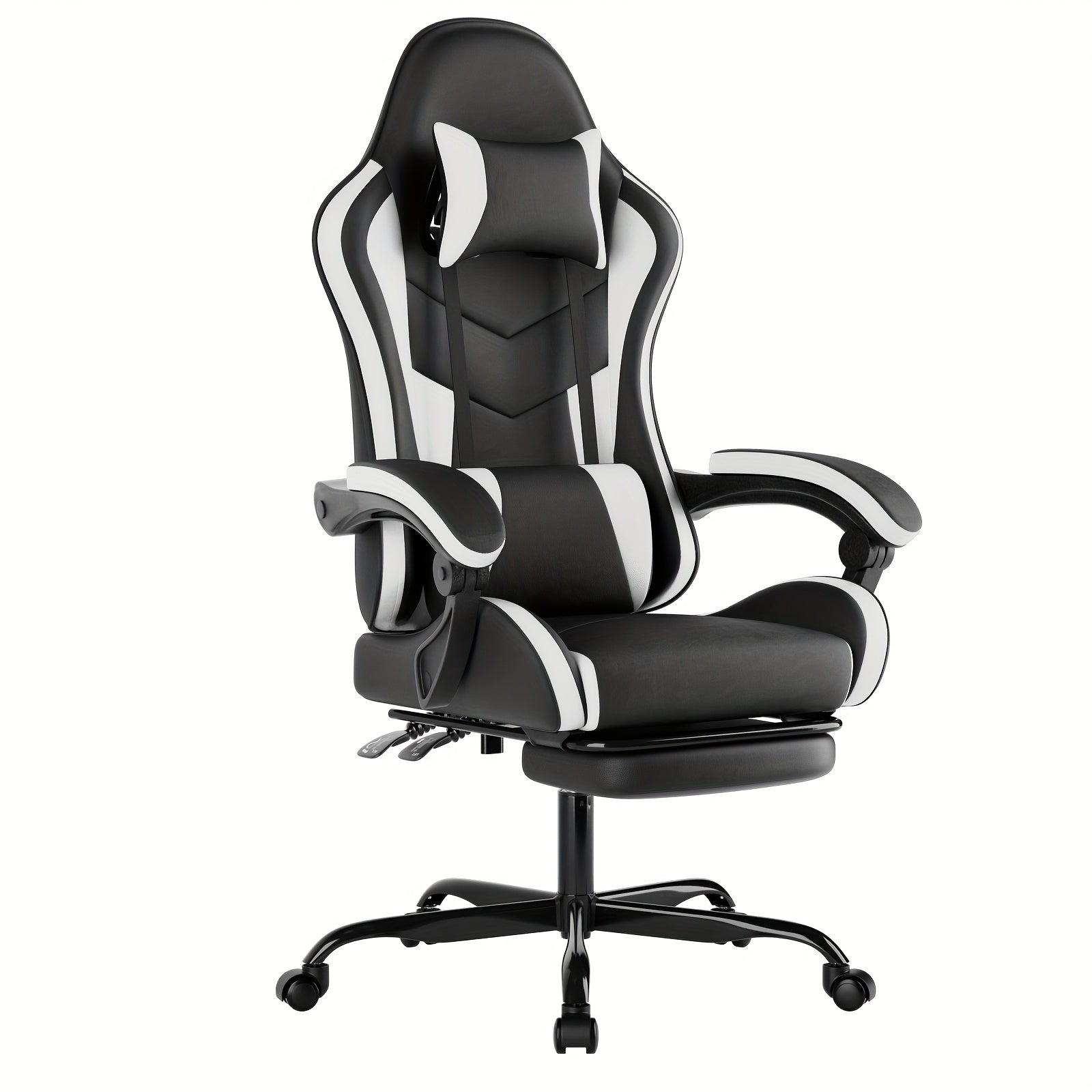 Silla Gamer, Silla de Computadora, Inclinación de Respaldo de 135°, Silla Ergonómica con Reposapiés, Silla de Oficina, Silla de Computadora Ergonómica con Soporte Lumbar, Silla para Esports