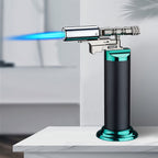 Encendedores recargables | Encendedor de metal (Quemador no incluido), base exquisita de mano pulida, a prueba de viento, recargable, con