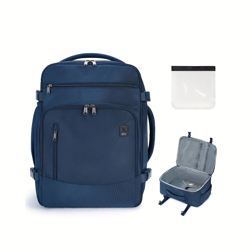 Mochila de Viaje de 30L para Debajo del Asiento con Compartimento para Laptop, Ideal para Avión y Uso Diario | Correas Acolchadas y Sistema de Organización, Equipaje de Mano Unisex, Regalo de Navidad