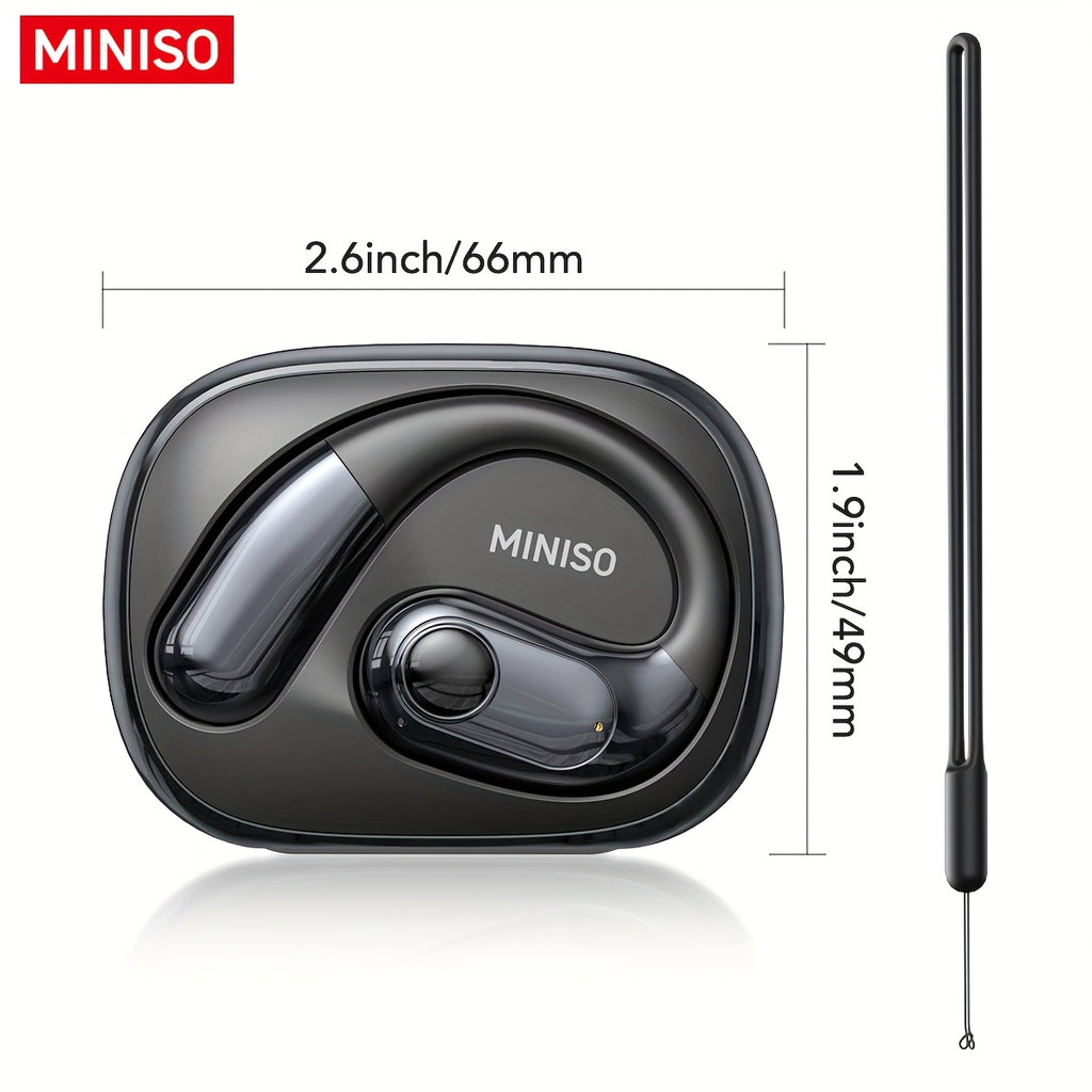Auriculares Bluetooth | Miniso MS193 Auriculares de Traducción AI: Pantalla Táctil LED, 40 Horas de Batería, Sonido HD de Alta Fidelidad, Modo