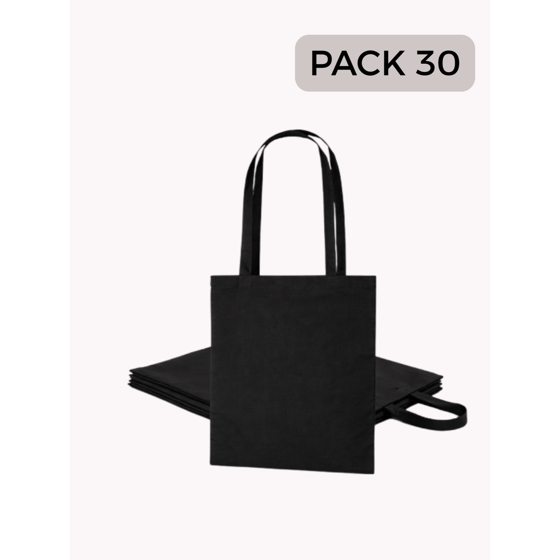 Pack 30 Bolsas de Tela de Algodón (Envío en 48 Horas) - Varios Colores- Tote Bag de Asa Larga, Reutilizable - Perfecta para Regalar, Pintar, Decorar, Manualidades, Talleres de Pintura, Ideal para Eventos y Regalos de empresa, Ir a la compra, Tiendas, Unis