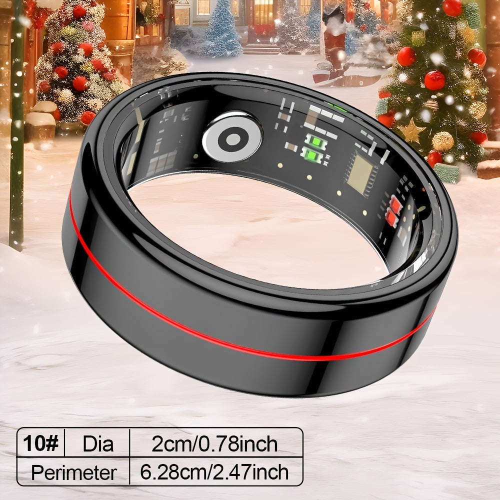 Anillo Inteligente GWENLANDFashion - Conexión Inalámbrica, Gestión de Fitness y Sueño, Capacidad de Batería 15mAh (Talla 8) / 18mAh (Talla 9-13), Fotografía de Ondas, Múltiples Modos Deportivos, Material de Acero Inoxidable - Ideal para la Vida Diaria, Fi