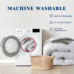 Cubrecolchón de 10 cm de calidad premium 1000 GSM, ultra suave, transpirable y cómodo para todas las estaciones, fácil de cuidar, lavable a máquina, con fuertes bandas elásticas, relleno de microfibra suave y cubierta 100% de microfibra, transpirable