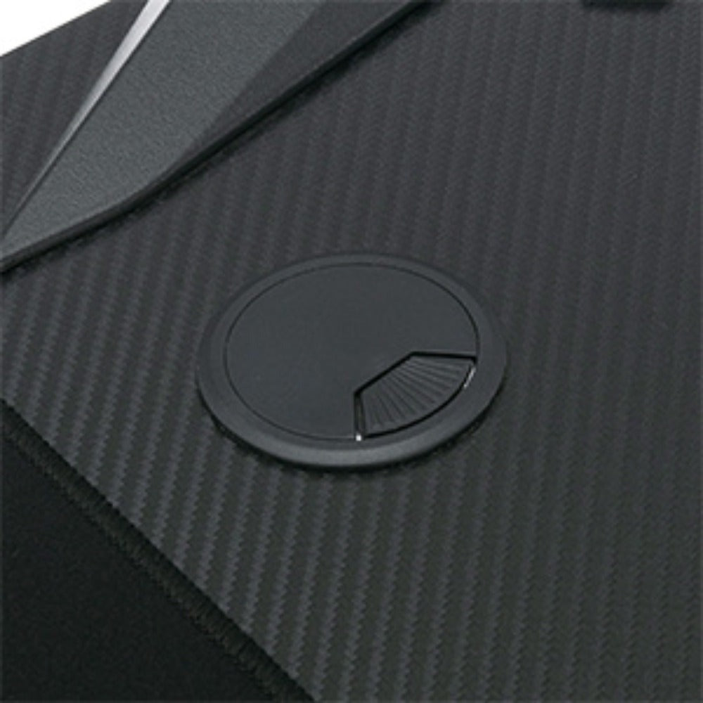 Mesa Gaming Mesa Gaming Escritorio Negro Tapa de Fibra de Carbono Mesa de Ordenador Gamer Mesa de PC Ergonómica con Agujero para Cables