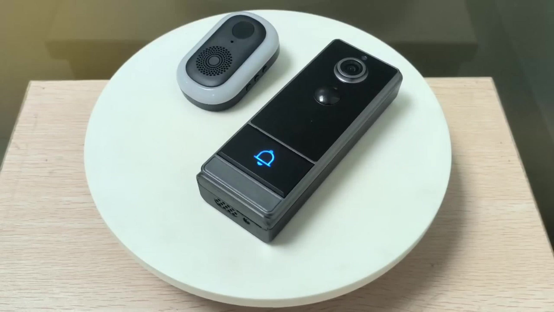 Timbre sin varillas, timbre de video inteligente, cámara de timbre inalámbrica con detección de personas PIR, timbre de seguridad WiFi con cámara, audio bidireccional, cambio de voz, foto y grabación, visión nocturna, timbre de video con 60 tonos, 5 nivel