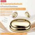 Auriculares Bluetooth | MINISO Auriculares con Traducción AI | Inalámbricos 6.0, Carga Rápida Tipo-C, 60 Horas de Reproducción, Conexión Estable