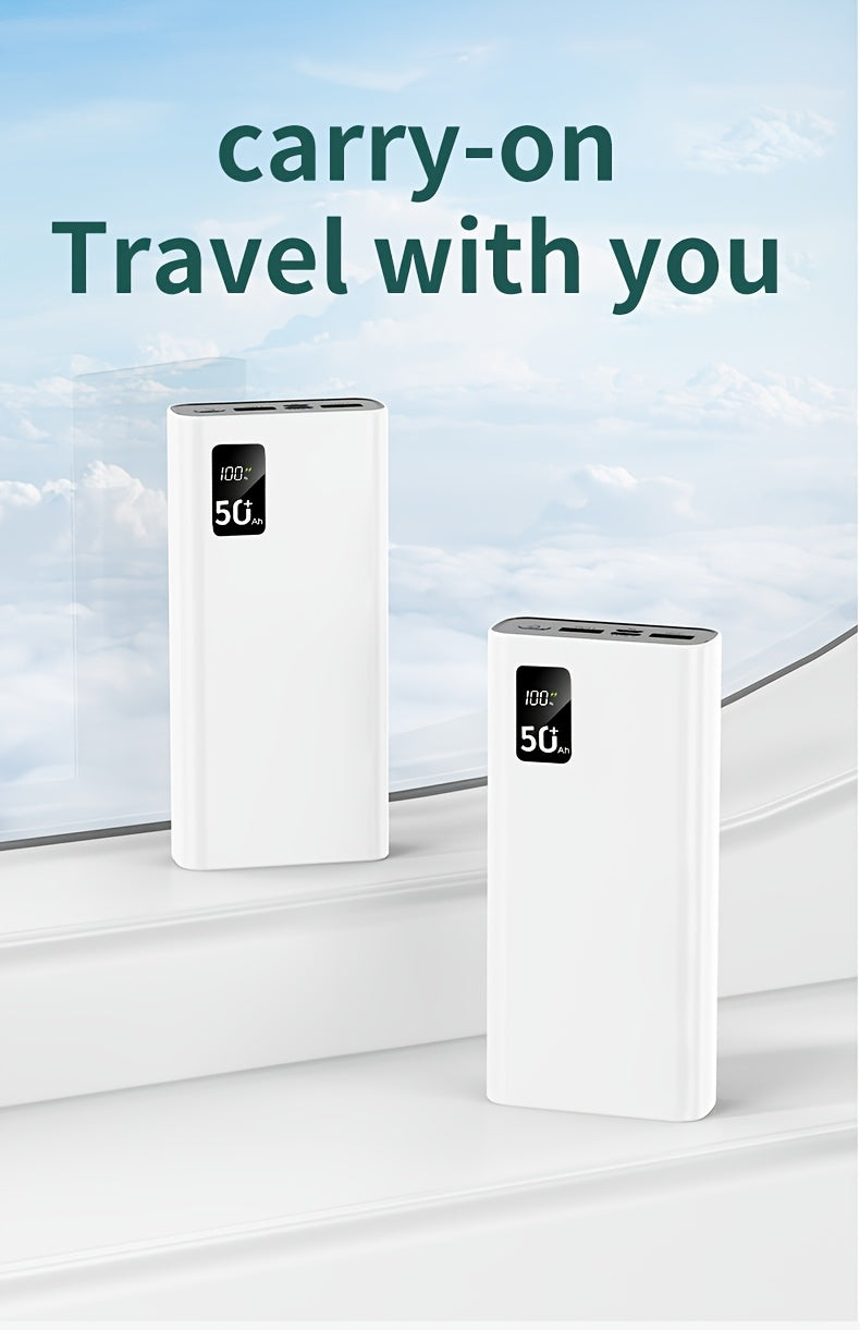 Power bank para carga durante viajes y uso diario | 5W y 50000mAh
