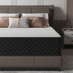 Colchón 140 x 200 cm - Dureza H3, colchón híbrido de muelles ensacados y espuma viscoelástica en caja para soporte máximo y alivio de presión, colchón de cama