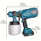 Pistola de pintura inalámbrica portátil inalámbrico | Para paredes, madera, muebles y proyectos DIY