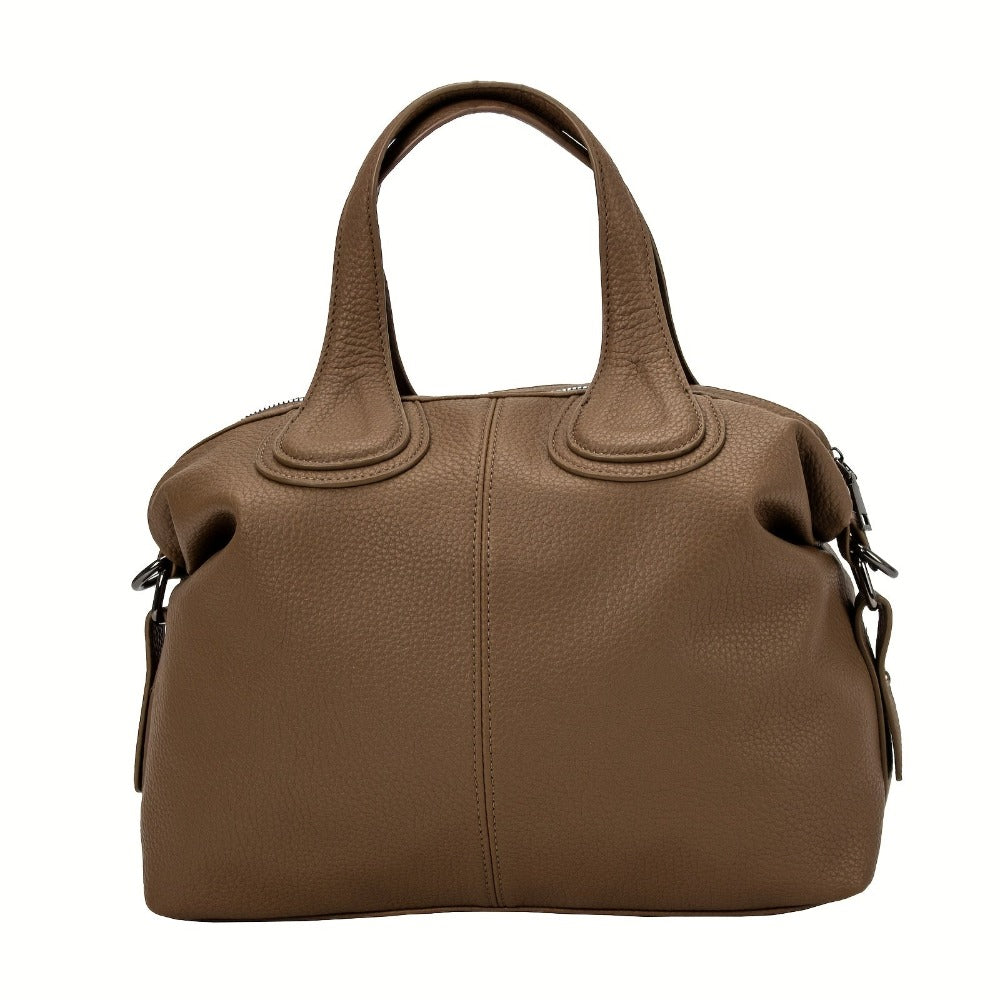 Bolso de Hombro Tote Suave y Cómodo de Color Sólido, Bolso de Uso Diario y Combinable para Mujeres