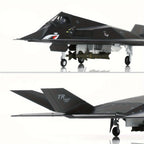 NUOTIE Modelo a escala 1:72 del F-117 Nighthawk "Caza furtivo" de metal fundido a presión con soporte de exhibición, modelo de avión estadounidense muy detallado, regalo perfecto para entusiastas militares, decoración para el hogar/oficina