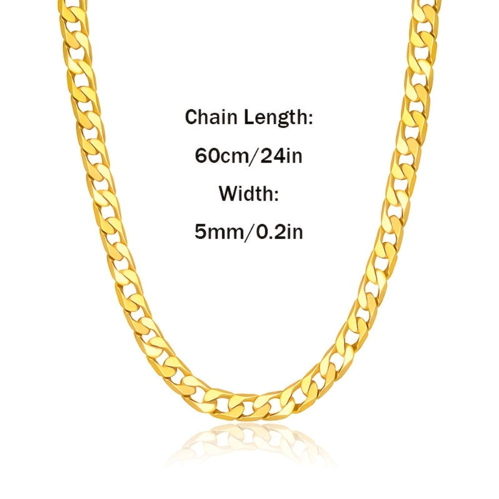 Collar de plata 925 para hombre, cadena cubana de 5 mm, accesorios de joyería estilo hip hop para fiestas, regalos para hombres, San Valentín, aniversario, cumpleaños, regalo para el Día del Padre, empaque en caja