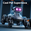 Robot Perro Espacial Mecánico más Nuevo de 2025 con Control Remoto y Tracción en 8 Ruedas, Apto para Fiestas, Espectáculos de Acrobacias - Juguete de Robot de Plástico Duradero, Mascota Electrónica para Juego al Aire Libre, Construcción Robusta, Acrobacia