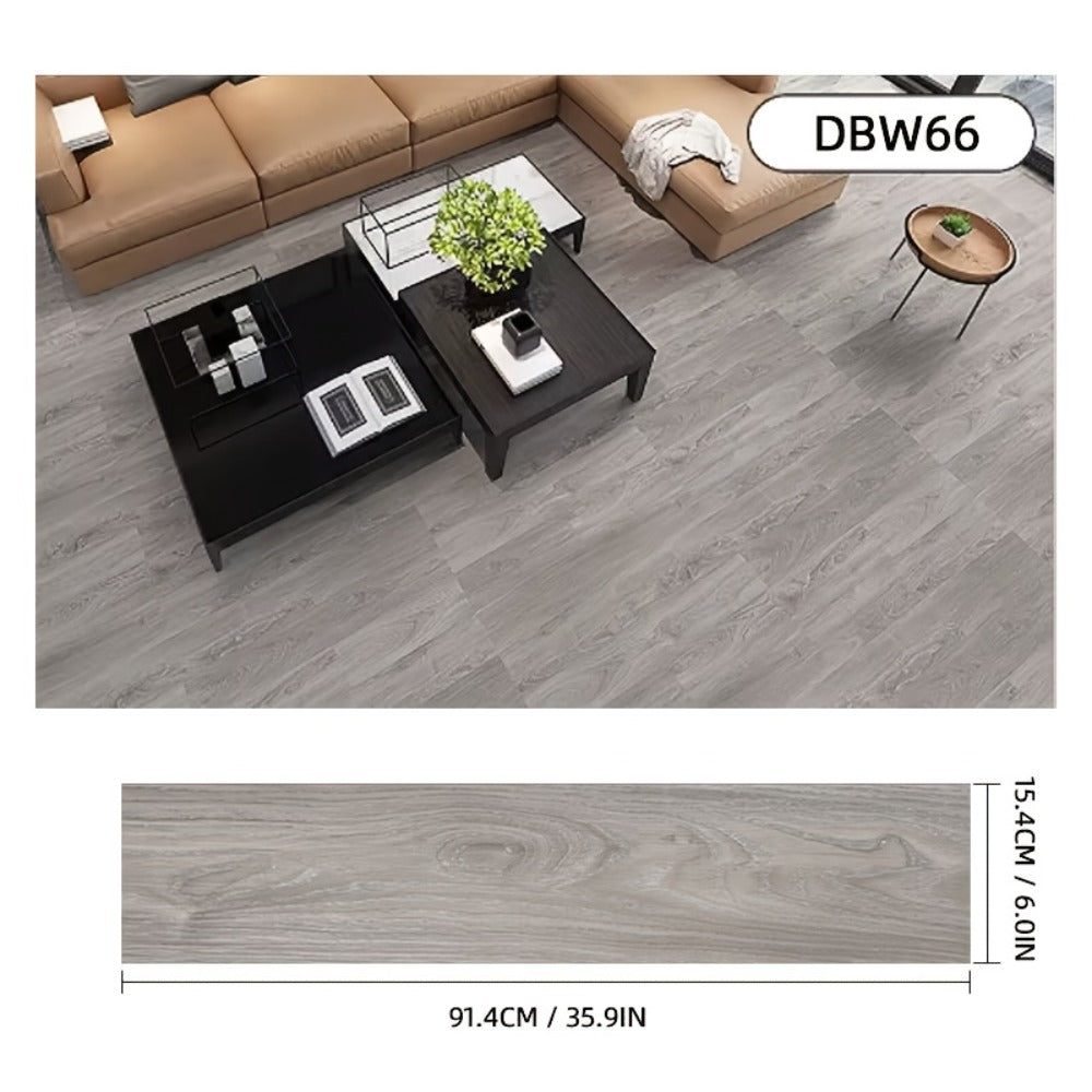 Pack de baldosas de vinilo para suelo 36 piezas 91.4 cm | Para cocina, baño y sala