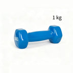 Mancuernas lisas, mancuernas de mano, equipo de fitness, ejercicio de fuerza de brazos, adecuadas para fitness en casa, gimnasio, azul, 0,5 kg, 1 kg, 1,5 kg, 2 kg, 3 kg.