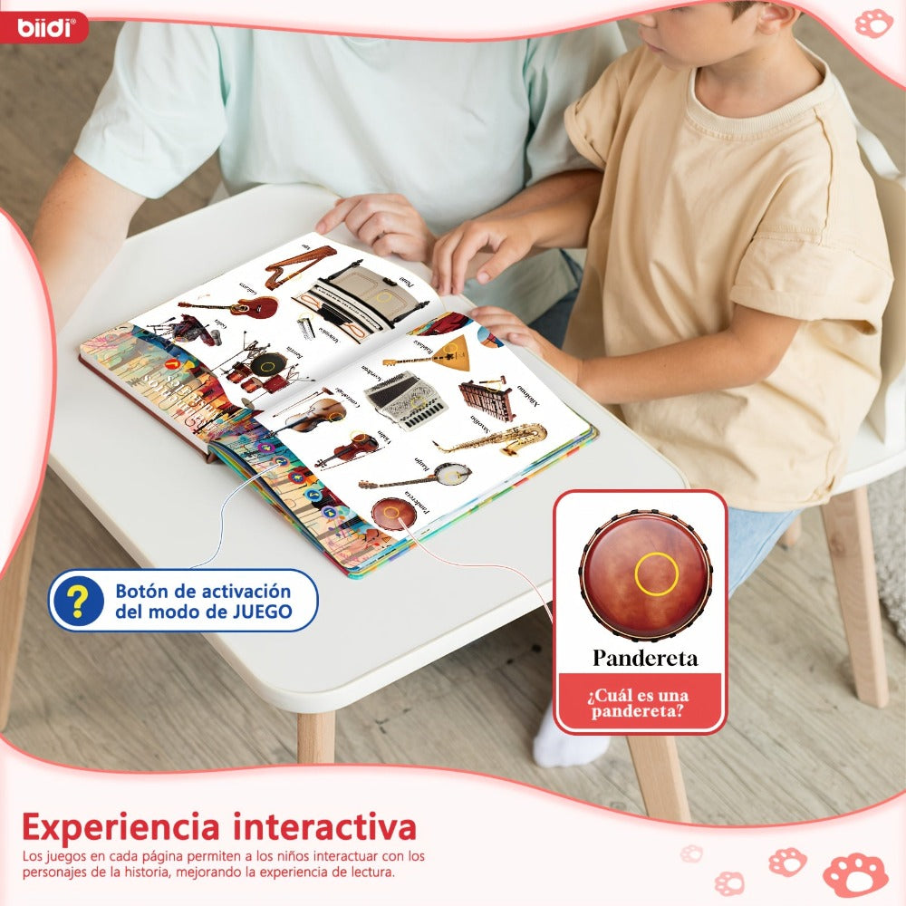 Biidi Alrededor Del Mundo Audiobook en Español, Audiobook, Libros Educativos, Libro Interactivo, Regalo de Cumpleaños de Navidad