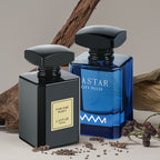 Set de Dos Botellas de Colonia para Hombre, 110ml en Total, Cedro y Almizcle, Perfume Amaderado para Hombre, Spray de Fragancia de Larga Duración, Adecuado para Uso Diario y Ocasiones Importantes, Regalo Ideal para Hombres en Vacaciones, Exquisita Caja de