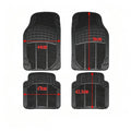 Alfombrillas Antideslizantes para Coche Alfombrillas Delanteras Set de 4 Alfombrillas Universales para Coche, Material PVC Duradero, Diseño Antideslizante y de Alta Gravedad, Instalación Fácil y Protección Completa para el Interior del Vehículo, Fácil de