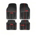 Alfombrillas Antideslizantes para Coche Alfombrillas Delanteras Set de 4 Alfombrillas Universales para Coche, Material PVC Duradero, Diseño Antideslizante y de Alta Gravedad, Instalación Fácil y Protección Completa para el Interior del Vehículo, Fácil de
