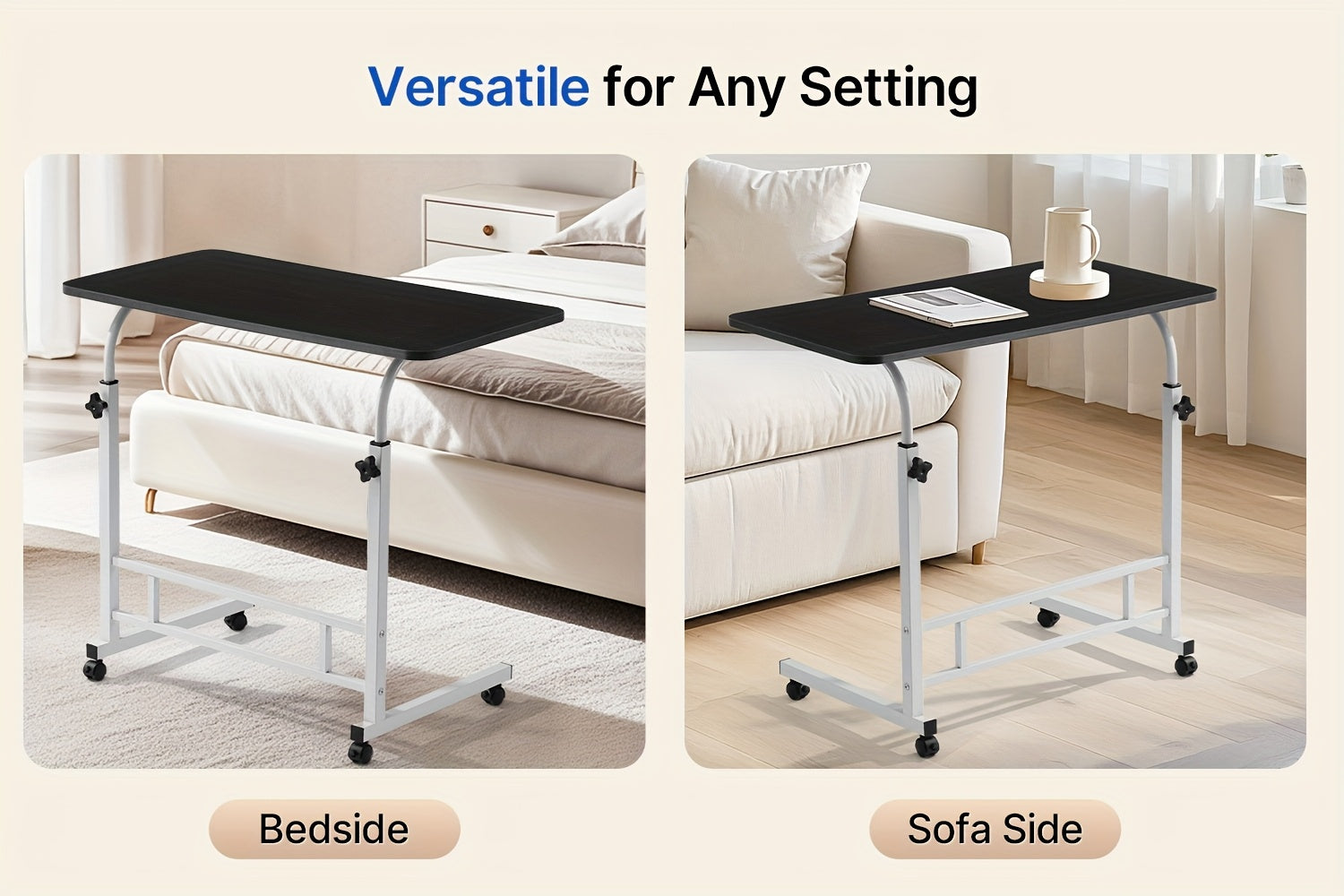 Escritorio para teletrabajo y estudio | 59.94 cm y 88.9 cm y ajustable