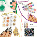 Set de estudio de uñas con máquina y lámpara - El set incluye polvo acrílico, corrector de imperfecciones, accesorios para arte de uñas, diseño de gel - Set completo para hogar y salón