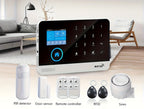 Sistema de alarma PGST para seguridad del hogar, kit de alarma DIY WiFi+GSM 2G con alerta por aplicación de teléfono, sensor de puerta/ventana, control remoto, compatible con Alexa y Google para casa, apartamento