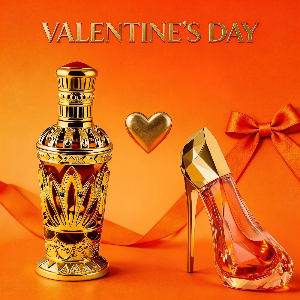 Set de regalo de perfume de 2 piezas para hombre y mujer | Perfume EDP para hombre de 90 ml con aroma oceánico amaderado a sándalo + Perfume para mujer de 30 ml con aroma picante floral afrutado Tacón Alto | Duradero, perfecto para el Día de San Valentín