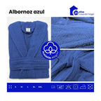 Albornoz de Algodón 450g Unisex para Baño con Cinturón y Bolsillos