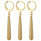 Juego de 3 Pendientes Zoro para Hombres y Mujeres: Aros de Acero Inoxidable - Roronoa Cosplay Anime