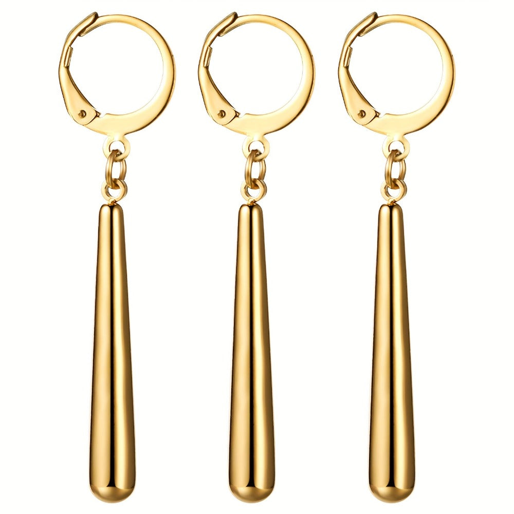 Juego de 3 Pendientes Zoro para Hombres y Mujeres: Aros de Acero Inoxidable - Roronoa Cosplay Anime