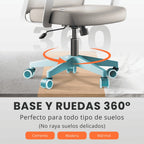 RELAXTY Silla de Oficina Ergonómica – Ajustable y Reclinable con Reposacabezas, Soporte Lumbar, Malla Transpirable y Ruedas 360° | Soporta Hasta 100 kg