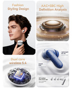 Auriculares Bluetooth | [Acer Oficial Original] 2026 Nuevos Auriculares Inalámbricos Estéreo TWS con Cancelación Activa de Ruido ANC, Reducción