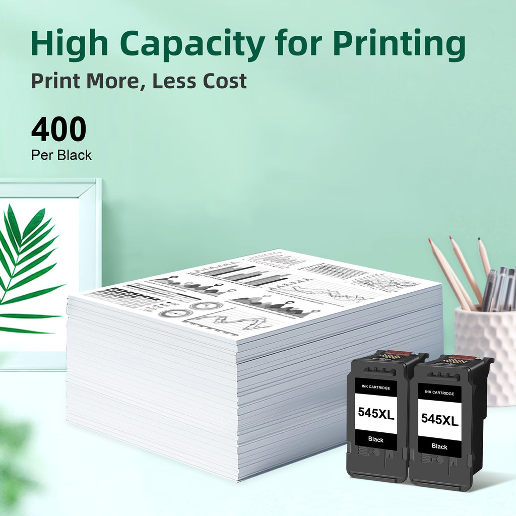 Cartucho de tinta | Cartuchos de tinta 545XL Remanufacturados para Canon PG-545 para Canon IP2800 MG3053 MX490 IP2820 MG2440 MX495 TR4500 MG2450