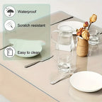 1 Mantel Transparente, 2mm de Grosor, Protector de Mesa Transparente de PVC, Camino de Mesa, Decoración del Hogar, Almacenamiento de Cocina, Alfombrillas para Cajones, Protectores de Mesa, Protectores de Gabinetes, Resistente al Calor, Lavable
