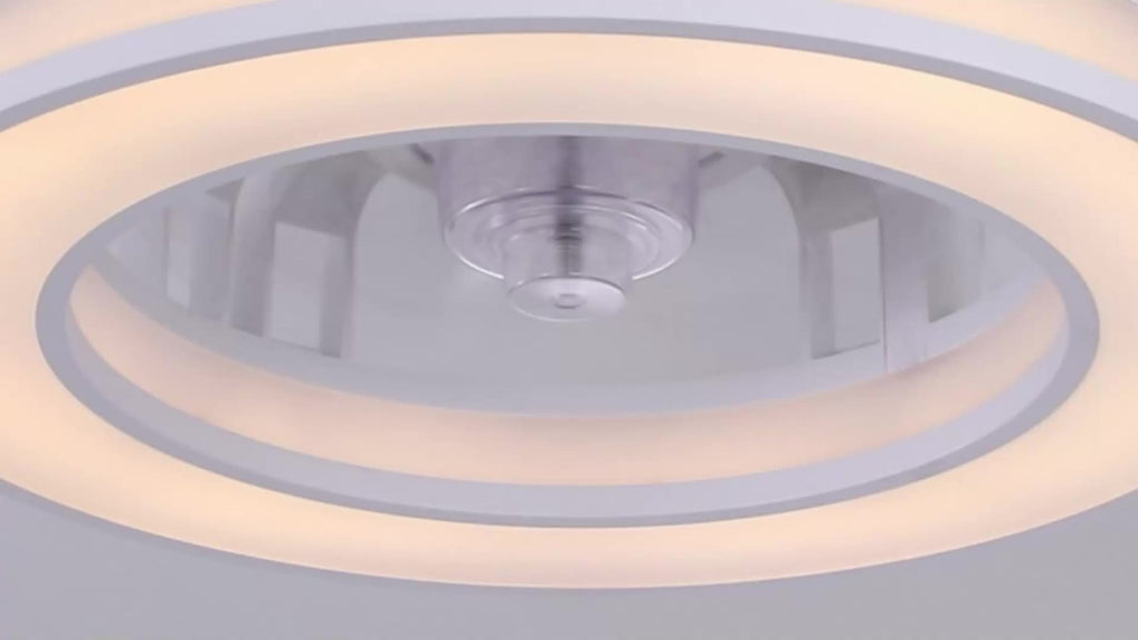 Ventilador de techo con luz de 41.5 cm, ventiladores de techo silenciosos de 25 W, regulable 3000K-6500K-RGB, 6 velocidades de viento con control remoto, temporizador, memoria de luz, ventilador reversible