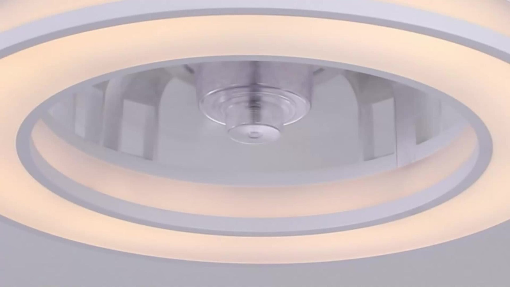 Ventilador de techo con luz de 41.5 cm, ventiladores de techo silenciosos de 25 W, regulable 3000K-6500K-RGB, 6 velocidades de viento con control remoto, temporizador, memoria de luz, ventilador reversible