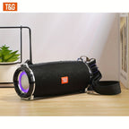 Altavoz Bluetooth | Altavoz Inalámbrico Portátil de Alta Potencia TG192, Caja de Música con Correa, Con Luz LED Intermitente, Se Puede Conectar a