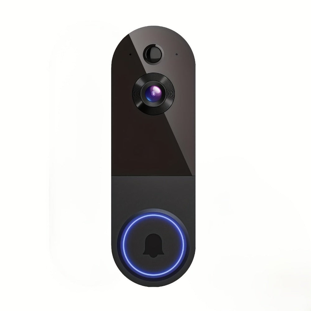 Videoportero Inalámbrico Inteligente 2K, Detección de Movimiento Humano y Alertas Instantáneas, Visión Nocturna, Audio Bidireccional, Batería Recargable, Almacenamiento en la Nube, Detección de Paquetes, Videoportero Inteligente (Sin Receptor), Regalo de